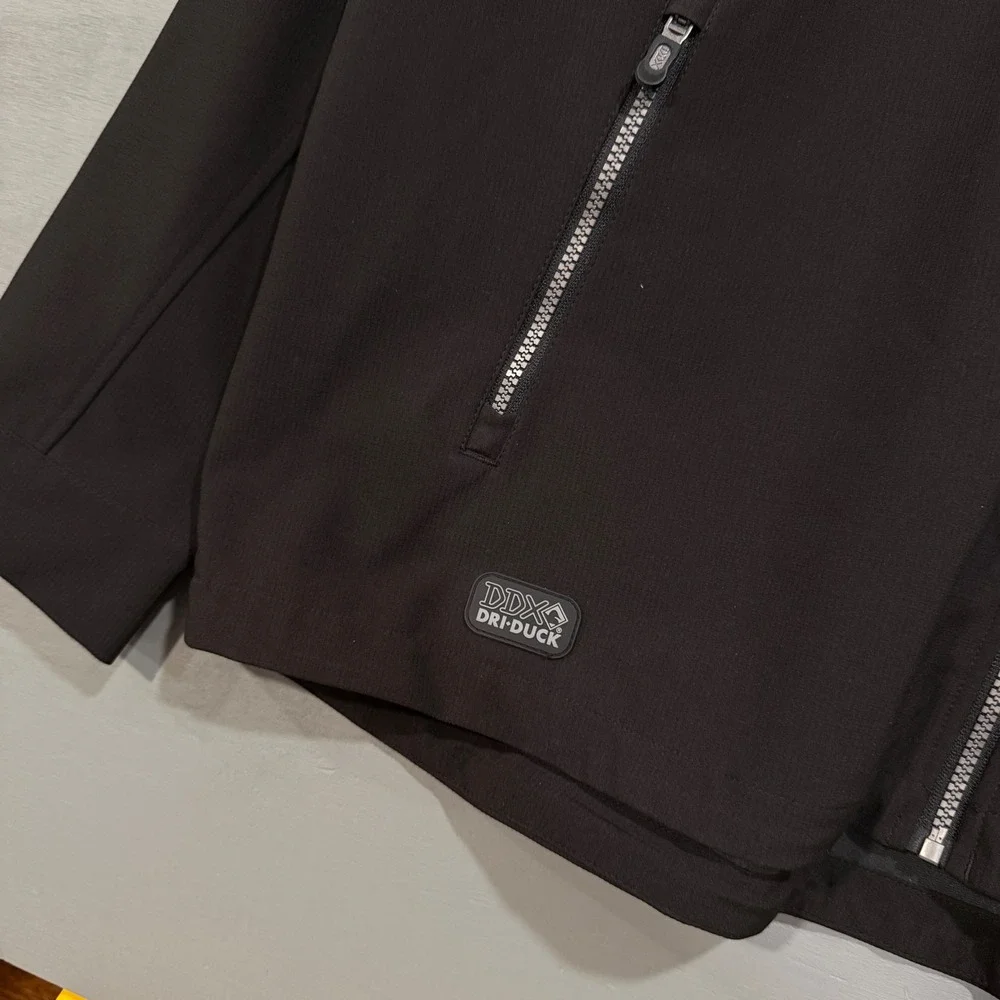 Dri‎ Duck Softshell Tech Jacket Black Full Zip Utility Workwear 2XL